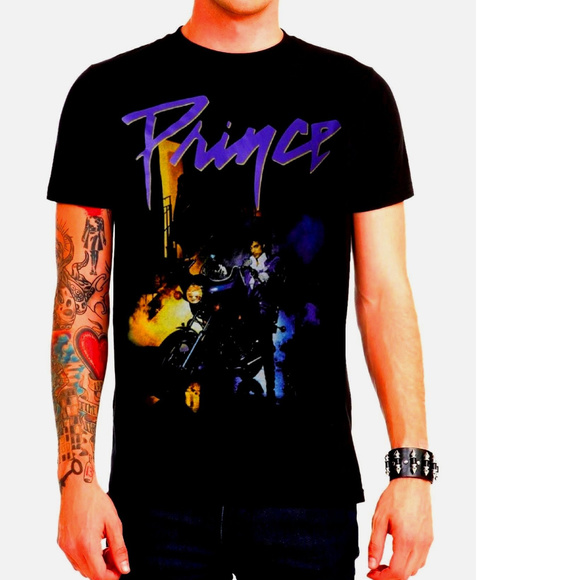 Prince Purple Rain pop rock R&B Official cotton Official T-Shirt 2XL XXL NWT - Picture 1 of 2